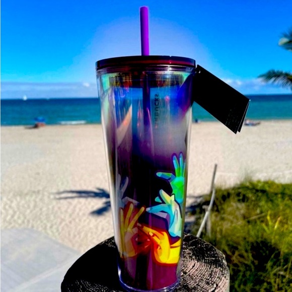 Starbucks ASL American Sign Language Tumbler Cold Cup Venti 24oz 2022 Limited - Picture 1 of 11